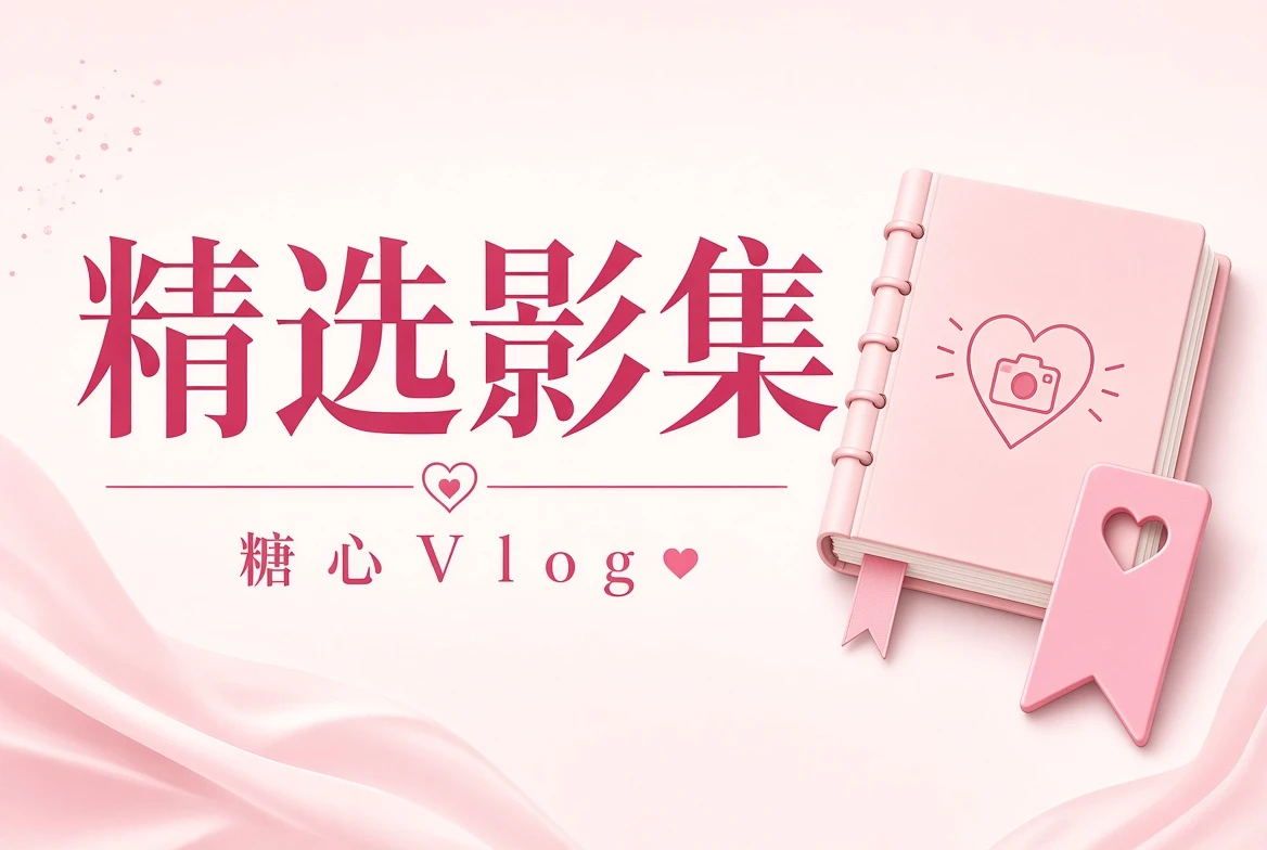 糖心Vlog影集架视觉插画