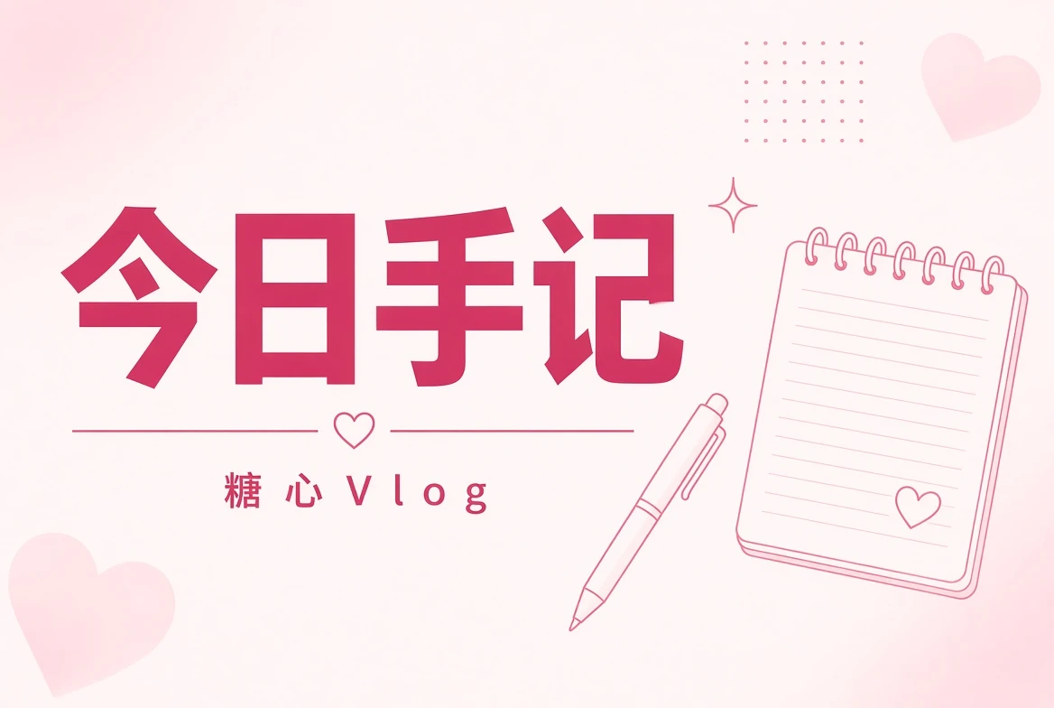 今日便笺主题手账插画