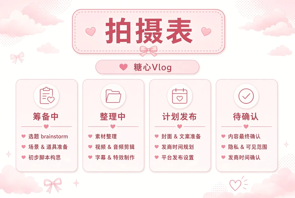 糖心Vlog拍摄状态插画